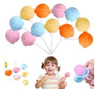 Silicone Lollipop Ice Cream Maker, Reusable Large Lollipop-Shaped Ice Mold, DIY Creative Ice Pops for Summer, 4/6/12 Homemade Popsicle Molds for Summer (12pcs)