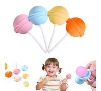 Silicone Lollipop Ice Cream Maker, Reusable Large Lollipop-Shaped Ice Mold, DIY Creative Ice Pops for Summer, 4/6/12 Homemade Popsicle Molds for Summer (4pcs)