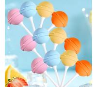 Silicone Lollipop Mold Ice Cream Maker, Reusable Silicone Ice Lolly Moulds with Sticks, DIY Creative Ice Cream Mould for Summer Parties, Easy Release Yogurt& Frozen Treats Molds (12Pcs)