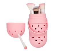 Silicone Maakeup Brussh Holdder, Travel Makeup Brsush Holder | Hole Shoe Shape Lightweight Soft Silicofne Brush Organizer | Impermeabile Cosmetic Make Up Bag for Home