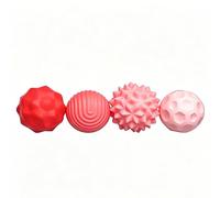 Silicone Magnetic Decompression Ball, Fidget Toy For Adults And Teens With Textures Bumps And Waves, Interesting Tactile Desk , Sensory For Stress Relief With A Variety Of Styles(Red (3cm))