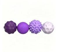 Silicone Magnetic Decompression Ball, Fidget Toy For Adults And Teens With Textures Bumps And Waves, Interesting Tactile Desk , Sensory For Stress Relief With A Variety Of Styles(Purple (3cm))