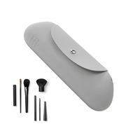 Silicone Make -Up Bish Sporter Bag per Silicone Make -Up Bish Bag per pennelli da trucco con sacchetto di chiusura magnetica per cosmetici portatili, astuccio per matita, grigio, Consulte la