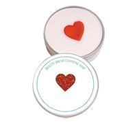 Silicone Makeup Brush Cleaning Mat, Soap Scrubber Pad for Deep Cleaning Cosmetic Brushes Dirt and Foundation Removal, Professional Makeup Artist Tool for and Paint Brush Care, love, riferimento