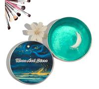 Silicone Makeup Brush Cleaning Pad with Soap, 2 in 1 Makeup Brush Cleaner Soap with Silicone Cleaning Pad for Brush & Spugna, Solido Cleanser per pulizia profonda (Style c)