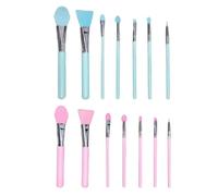 Silicone Makeup Brush, Lip Applicator Set of 14, Precision Eyeshadow Brush Kit, Soft Flexible Design, Multipurpose Beauty Tool, for Cream Makeup, Resin Epoxy Art Crafting