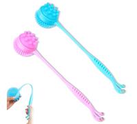 Silicone Massage Hammer Stick for Portable Soft Knock Massager, Portable Silicone Massage Hamme,With Rounded Edges for Shoulder Leg Arm (Pink+Blue)