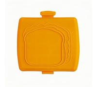 Silicone Microwave Sandwich Maker: Cordless Non-Stick Sandwich Toaster, Ideal for Home, Office, Bedroom, Microwave Oven (Blue) (giallo)