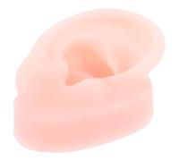 Silicone Modello Realistico di Orecchio e Piercing Gioielli | Colore Kaki, Materiale in Silicone, per Insegnare la Struttura Umana, Pratica di Foratura