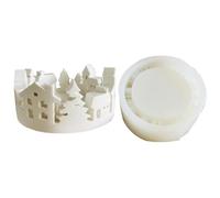 Silicone Mold - Candle Mold | House Mold | Christmas Tree House Candlestick House Tree Silicone Molds For Concrete & Gypsum Silicone Candle Holder Mold For Crafts, Candle Making