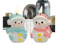 Silicone Mold | Christmas Snowman | Reusable Holiday Siliconee Molds Crafting Tools Non Stick for Soap Plaster Resin Casting Art Projects Desk Decor Party Decorations Kids Adults