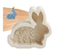 Silicone Mold - Lovely Image, Bunny Silicone Mold, Easter Rabbit Siliconee Moulds | for Desk Decor, Flexible Versatile Candle Making Mould for Chocolate Cake Decoration