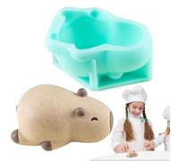 Silicone Molds, Capybara Candy Mold, 2.83x1.85x1.38 inches Flexible Non-Stick Baking Accessories, Chocolate Mold for Yogurt, Mousse, Desserts, Homemade Candles, Soap, Crafts, Easy Release Use