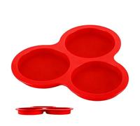 Silicone Molds for Air Fryer 3-Cavity Round Egg Tray