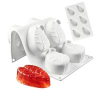 Silicone Molds For Chocolate - 11.61 Inches, 6-Cavity Nonstick Leaf Pan