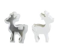 Silicone Mould - Mold in resina | Candle Holder Molds | Christmas Elk Silicone Mold, Silicone Mould Christmas Elk For Home Decoration - Christmas Deer Resin Mold | Christmas Silicone Moulds