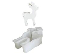 Silicone Mould - Mold in resina | Candle Holder Molds | Christmas Elk Silicone Mold, Silicone Mould Christmas Elk For Home Decoration - Christmas Deer Resin Mold | Christmas Silicone Moulds