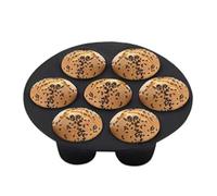 Silicone Muffin Cups - 7-Cup Silicone Cupcake Molds | Air Fryer Baking Pans, Reusable Nonstick Kitchen Gadget For Muffins, Cupcakes, Chocolates