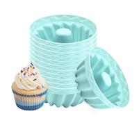 Silicone Muffin Pan - 12-Cup Nonstick Baking Mold | Cupcake Molds For Baking | Reusable Flexible Silicone Muffin Tins, 6.5cm Cupcake Bakings Tray For Muffins, Cupcakes, Chocolate, Desserts, Easy Relea