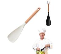 Silicone Multifunction Spatula Spoon - Heat Resistant for Nonstick Cookware, Mixing & Serving Kitchen Utensil (White 1-Pack)