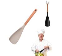 Silicone Multifunction Spatula Spoon - Heat Resistant for Nonstick Cookware, Mixing & Serving Kitchen Utensil (Khaki 1-Pack)