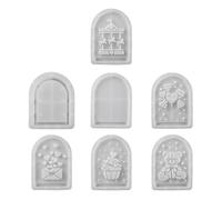 Silicone Multifunzionale Da 7 Pc Per Mestieri Gesso E Resina Ideali Per I Decori E Le Basi Delle Candele Silhouettes Stampo