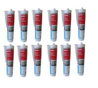 Silicone multiuso acetico antimuffa Fischer SAM M trasparente 280ml 12 Pezzi