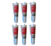 Silicone multiuso acetico antimuffa Fischer SAM M trasparente 280ml 6 Pezzi