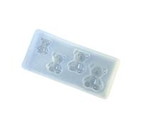 Silicone multiuso per unghie a forma di orso, facile da usare e rimuovere, adatto per tutte le forme e lunghezze, strumento per body art