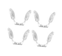 Silicone Naselli Confortevoli 4 Pezzi per Occhiali Antiscivolo | Pezzi Pratici, Adatti a Montature Tr90, Inserto a U, Riducono Carico Sul Naso, Uso Quotidiano