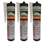 Silicone neutro trasparente, sigillante resistente ai raggi UV e alle intemperie, per interni ed esterni, versatile, trasparente e non verniciabile, per legno, muratura, ceramica e plastica (3 x 280