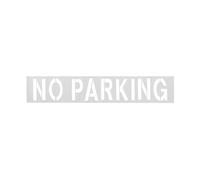Silicone No Parking Stencil 12 Inch, 89 Inch Reusable No Parking Letter Stencil, Large Asphalt Curb Painting Template and Spray Paint Sign for Parking Lot Marking