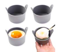Silicone Nonstick Egg Poacher Cups | Egg Boiler Poacher 4 PCS | Boiled