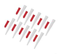 Silicone Nozzle 10pcs Re-sealable White Red Silicone Nozzle 10pcs | 10 sets included, white and red colors, re-sealable design, prevents sealant drying, easy storage
