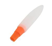 Silicone Oil Brush, Dispenser Bottle, Portable Olive Container with Integrated Basting Brushes, Leakproof Oil Applicator for Salad Dressing Baking Grilling Kitchen Use, 19.3x3.6x4.3 inches
