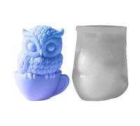 Silicone Owl Mold - Strumento di casting Reusable Figurine Mold, Candle and Chocolate Kit | Creative Hobby Supplies for Homemade Desserts Candy Baking Crafting Lovers Home Studio