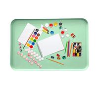 Silicone Painting Mat - Washable Art Pad, 61 x 40 cm Extra Large Silicone Art Tray with Raised Sides | Erasable Craft Activity Pad for Resin Pouring, Clay Work, Jewelry Making, DIY Projects