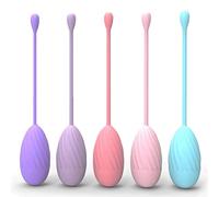 Silicone Palline di Kegel - Sfere per Esercizi Vaginali - Pavimento pelvico pavimento muscolare formazione palle di migliora il controllo della vescica e incontinenza (Set di 5)