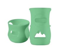 Silicone per biberon in vetro - naturale infrangibile, protettivo anticolico, compatibile con biberon da 4 oz e 8 oz | Ricambio per l'alimentazione del coperchio
