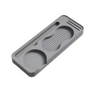 Silicone per Espresso Tamping Mat Dust Catcher Silicone per (Grigio) | Base antiscivolo, adatta per portafiltri da 51-58 mm, cattura terreni randagi, silicone, facile da pulire con un panno