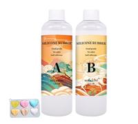 Silicone per forme Set di produzione di forma in silicone, Forma di gomma siliconica liquida | Maker di forma multifunzionale, resistente agli strappi per forme di cemento, for