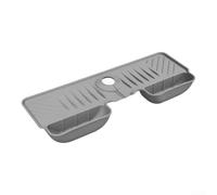 Silicone per paraspruzzi Mat 2-Pack rubinetto acqua Catcher | Previene la formazione di acqua, mantiene asciutti i banconi, igienico per uso quotidiano, si adatta a rubinetti standard