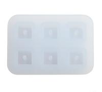 Silicone per perline rotonde cubiche compatibili con metodi di fusione in resina epossidica utilizzati nella produzione di gioielli fatti a mano, inclusi orecchini e braccialetti (cubo da 8 mm (con