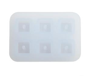 Silicone per perline rotonde cubiche compatibili con metodi di fusione in resina epossidica utilizzati nella produzione di gioielli fatti a mano, inclusi orecchini e braccialetti (cubo da 8 mm (con