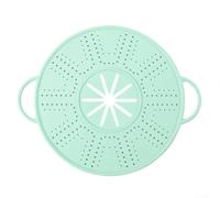 Silicone per schermo splatter 28x34cm resistente al calore olio guardia | Design elegante verde menta, antiaderente per superficie, prese d'aria di rilascio del vapore, presa