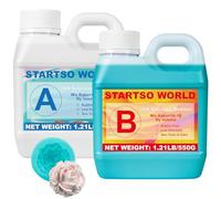 Silicone per Stampi 20A, 1L Silicone Liquido Verde per Moulage, 1:1 per volume, Non Tossico, Perfetto per la Realizzazione di Resine, Moulage, Cera, Intonaco