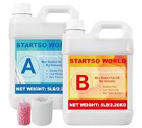 Silicone per Stampi 20A, 4L Silicone Liquido Trasparente per Moulage, 1:1 per volume, Non Tossico, Perfetto per la Realizzazione di Resine, Moulage, Cera, Intonaco
