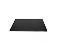 Silicone Pet Feeding Mat Foldable Prevent Slipping and Spilling Waterproof Pet Feeding Placemat for Small Medium Dog Cat Black