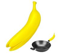 Silicone Pot Handle Covers | Banana-Shaped Pan Sleeve Skillet Guard, Heatproof Cast Iron Protector For Cooking, Baking, Frying, Sauteing, Oven Use, Kitchen Safety, Non Slip Grip, Durevole Flessibile