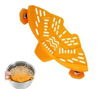 Silicone Pot Strainer Clip- Colander for Pasta Spaghetti Noodles and Vegetables Heat Resistant Kitchen Strainer Insert for Pots and Pans Compact Kitchen Gadget Ideal for Quick and - Draining
